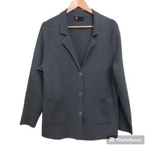 Kancy Kole Women’s Gray Lightweight Jacket Cardigan Size XL